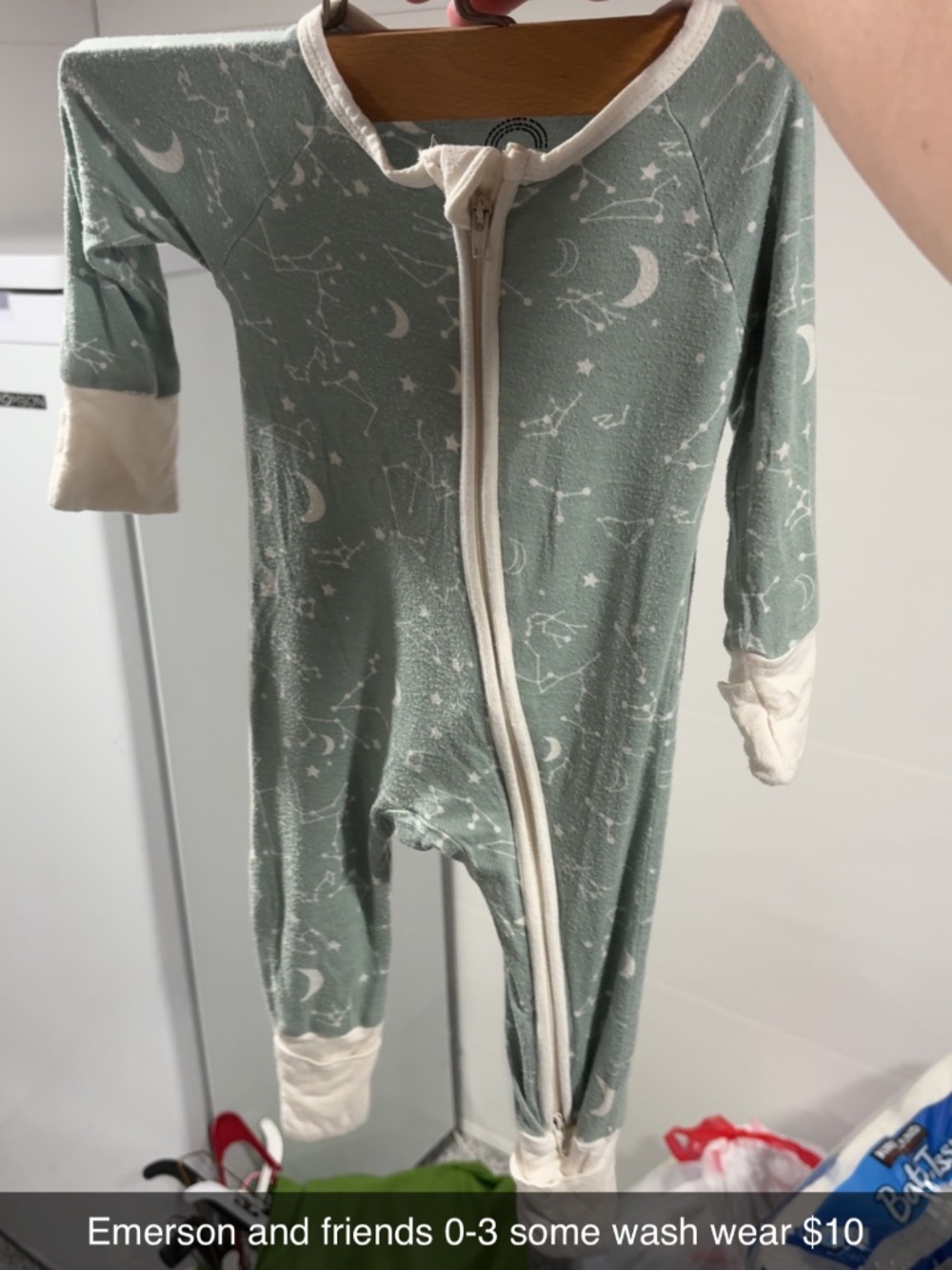 Emerson & Friends Bamboo Sleepy Size 0-3 Months Moon Print